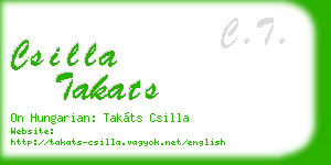 csilla takats business card